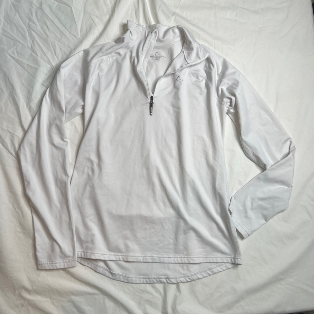 Paradox Women's  1/4 Zip  White Pullover Size M A040622